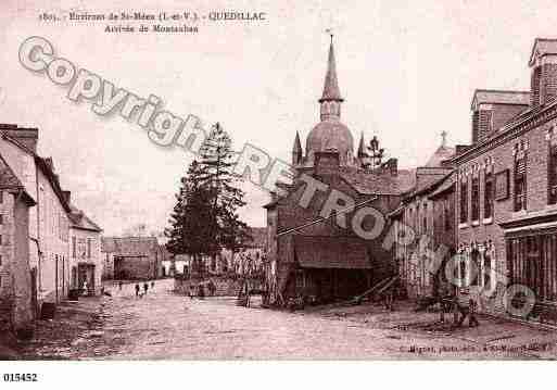 Ville de QUEDILLAC, carte postale ancienne