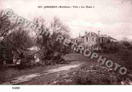 Ville de QUIBERON, carte postale ancienne