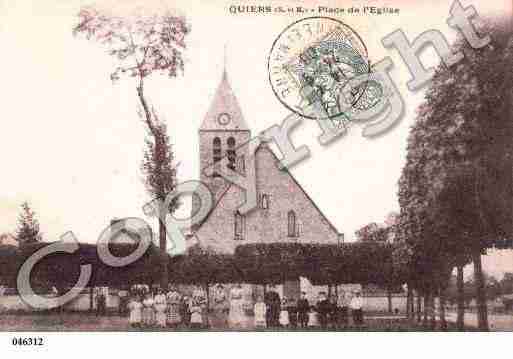 Ville de QUIERS, carte postale ancienne