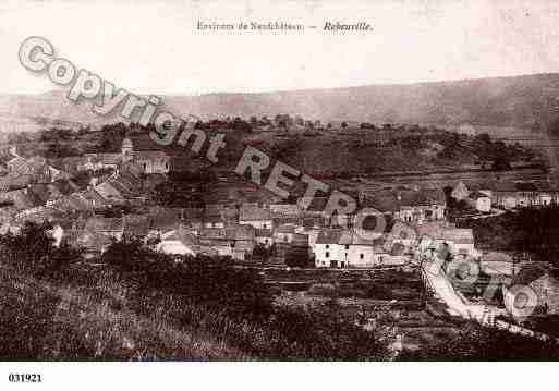 Ville de REBEUVILLE, carte postale ancienne