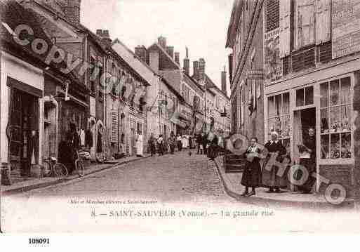 Ville de SAINTSAUVEURENPUISAYE, carte postale ancienne