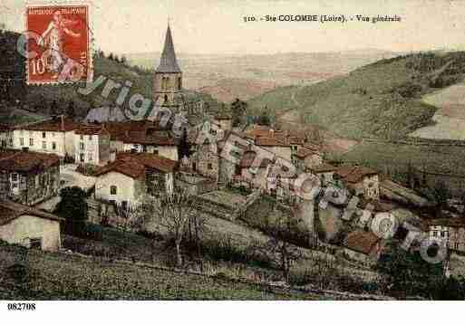 Ville de SAINTECOLOMBESURGAND, carte postale ancienne