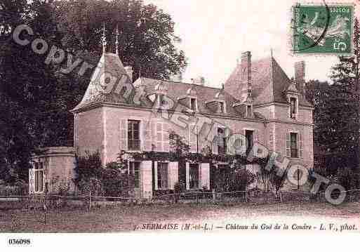 Ville de SERMAISE, carte postale ancienne