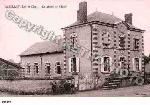 Ville de THEILLAY, carte postale ancienne