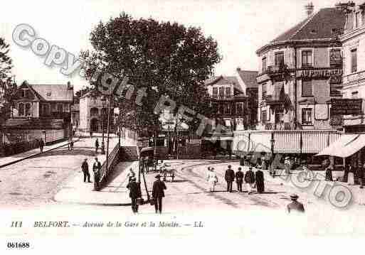 Ville de BELFORT, carte postale ancienne