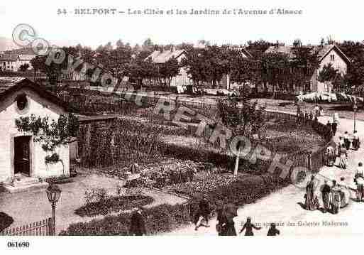Ville de BELFORT, carte postale ancienne