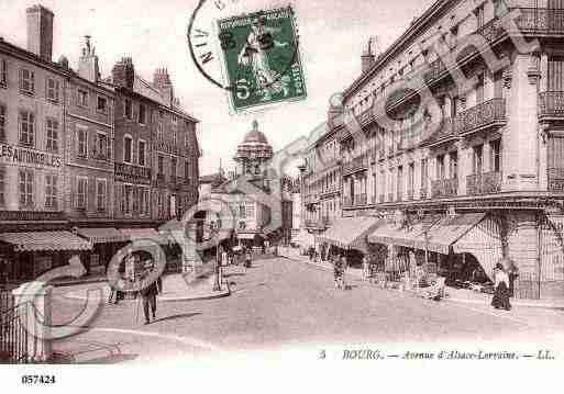 Ville de BOURGENBRESSE, carte postale ancienne