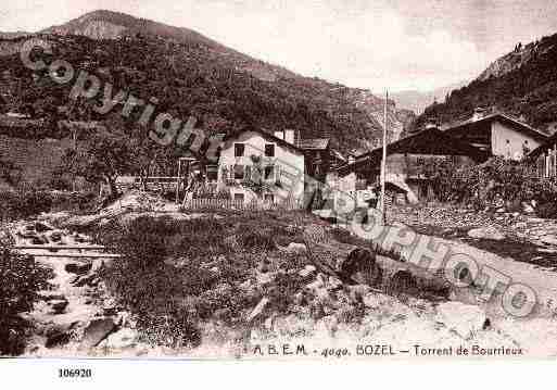 Ville de BOZEL, carte postale ancienne