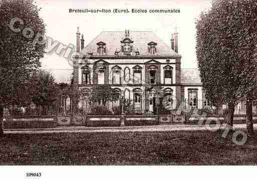 Ville de BRETEUILSURITON, carte postale ancienne