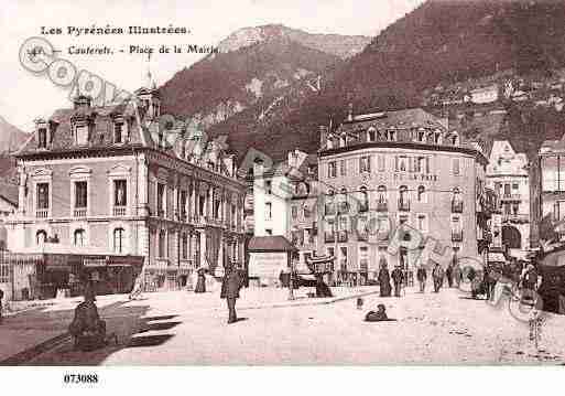 Ville de CAUTERETS, carte postale ancienne