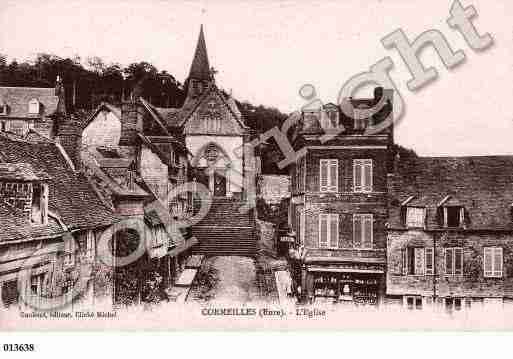 Ville de CORMEILLES, carte postale ancienne