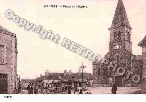 Ville de CRONAT, carte postale ancienne