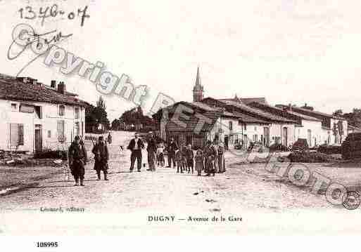 Ville de DUGNYSURMEUSE, carte postale ancienne