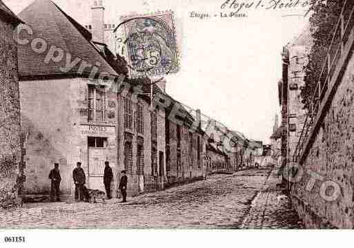 Ville de ETOGES, carte postale ancienne