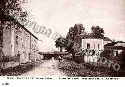 Ville de FAVERNEY, carte postale ancienne