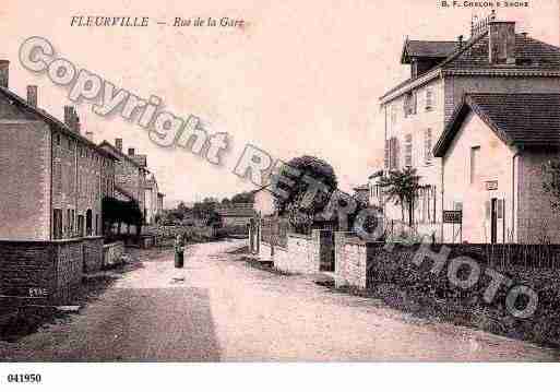 Ville de FLEURVILLE, carte postale ancienne