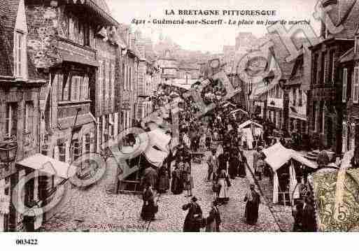 Ville de GUEMENESURSCORFF, carte postale ancienne
