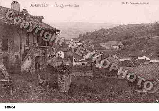 Ville de MASSILLY, carte postale ancienne