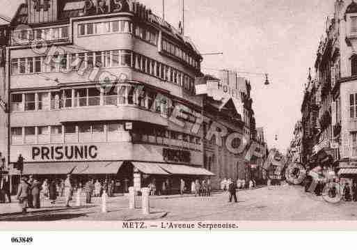 Ville de METZ, carte postale ancienne