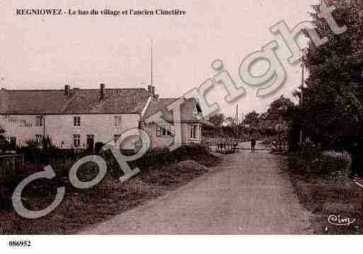 Ville de REGNIOWEZ, carte postale ancienne