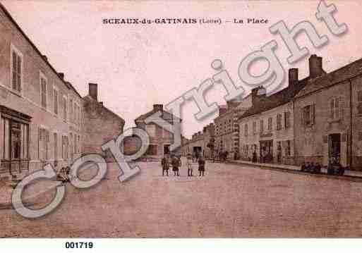 Ville de SCEAUXDUGATINAIS, carte postale ancienne