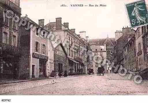 Ville de VANNES, carte postale ancienne
