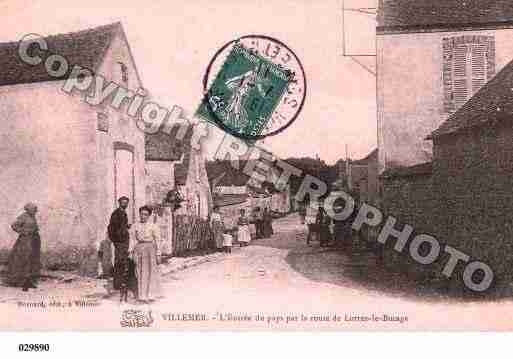 Ville de VILLEMER, carte postale ancienne