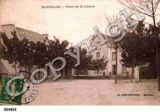 Ville de BANNALEC, carte postale ancienne