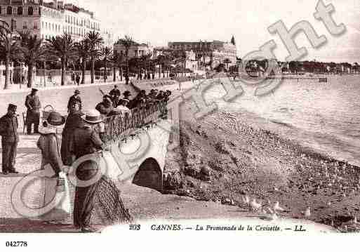 Ville de CANNES, carte postale ancienne