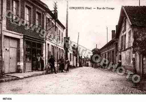 Ville de CINQUEUX, carte postale ancienne