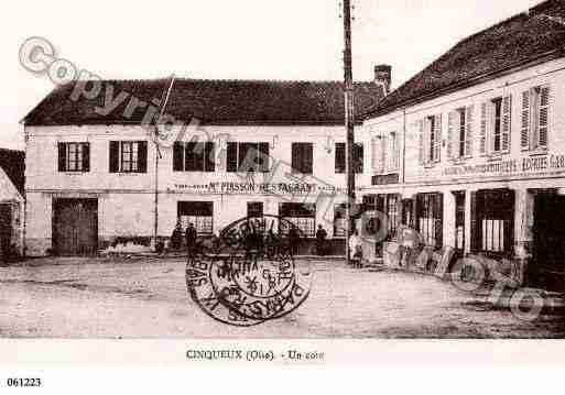 Ville de CINQUEUX, carte postale ancienne