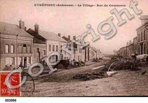 Ville de ETREPIGNY, carte postale ancienne