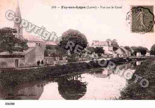 Ville de FAYAUXLOGES, carte postale ancienne