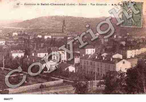 Ville de IZIEUX, carte postale ancienne