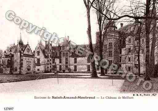 Ville de MEILLANT, carte postale ancienne