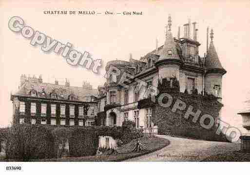Ville de MELLO, carte postale ancienne