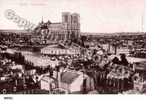 Ville de REIMS, carte postale ancienne