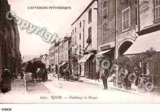 Ville de RIOM, carte postale ancienne