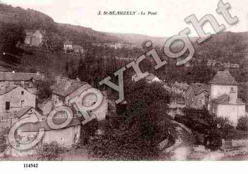 Ville de SAINTBEAUZELY, carte postale ancienne