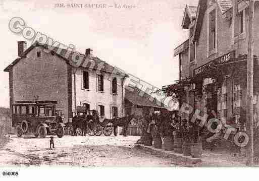 Ville de SAINTSAULGE, carte postale ancienne