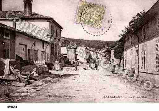 Ville de SALMAGNE, carte postale ancienne