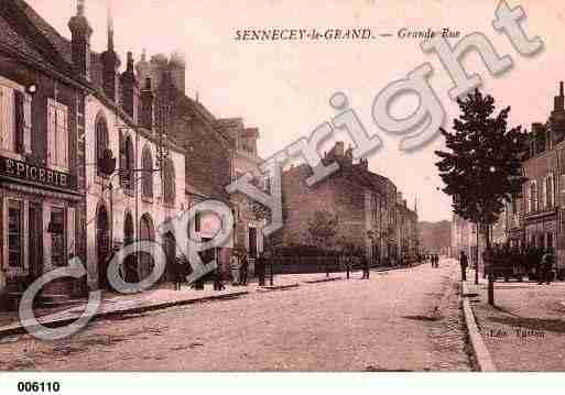 Ville de SENNECEYLEGRAND, carte postale ancienne