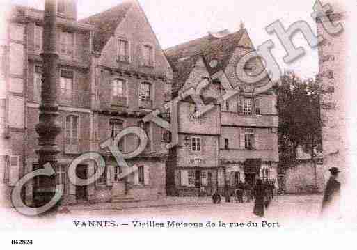 Ville de VANNES, carte postale ancienne