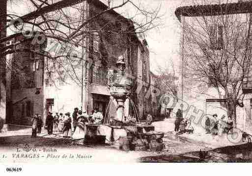 Ville de VARAGES, carte postale ancienne