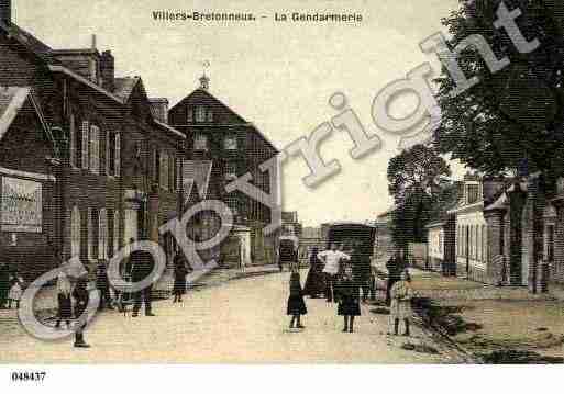 Ville de VILLERSBRETONNEUX, carte postale ancienne