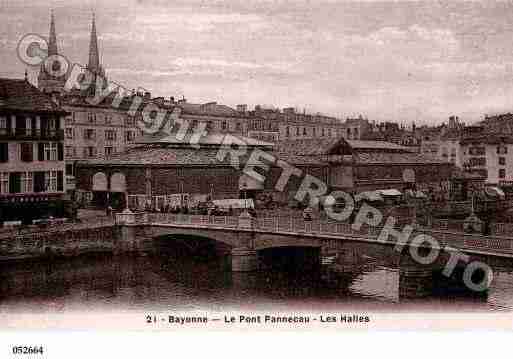 Ville de BAYONNE, carte postale ancienne