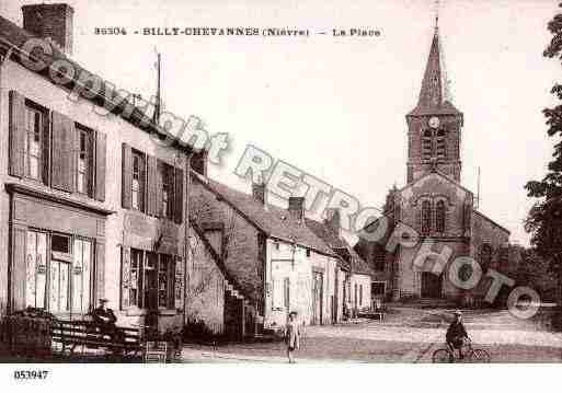 Ville de BILLYCHEVANNES, carte postale ancienne