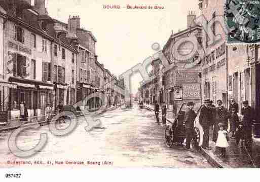 Ville de BOURGENBRESSE, carte postale ancienne