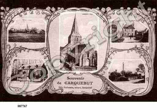 Ville de CARQUEBUT, carte postale ancienne