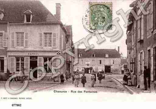 Ville de CHAOURCE, carte postale ancienne